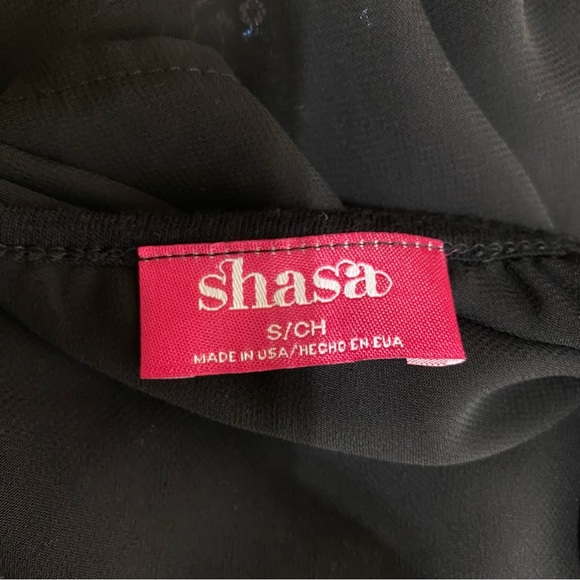 Sasha Black & Silver Sheer Sequins Blouse - Picture 5 of 5